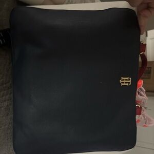 Tommy Hilfiger Navy and Red Tote Bag